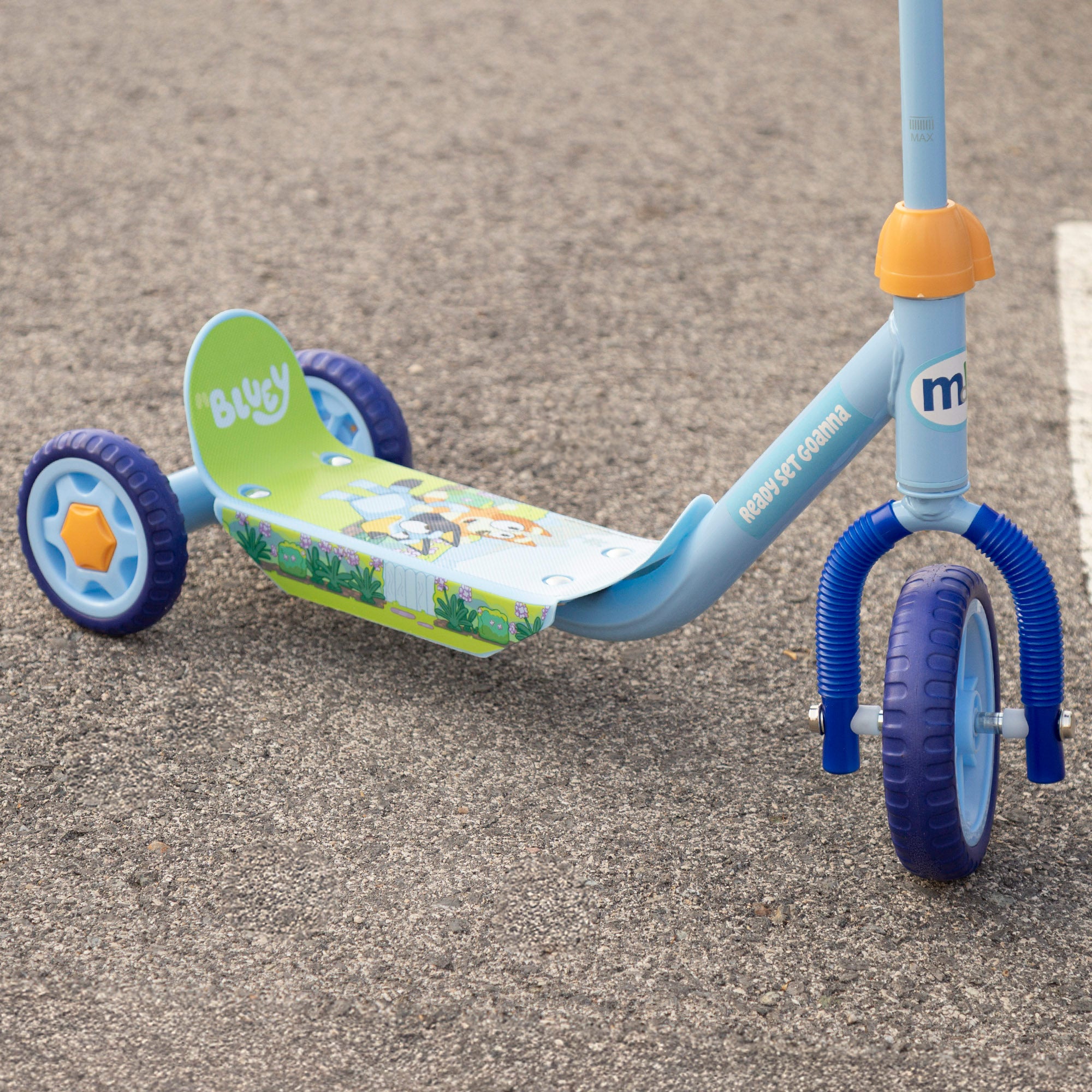 Trotinete Bluey de 3 rodas, peso máximo de 20 kg