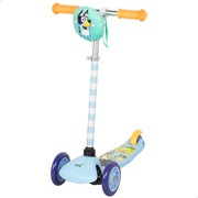 Trotinete infantil Bluey de 3 rodas com bolsa frontal