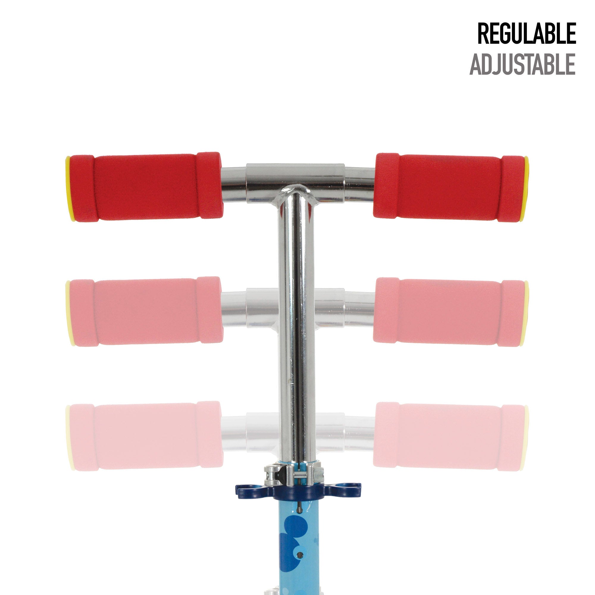 Trotinete dobrável Mickey com 2 rodas, capacidade máxima de 50 kg, com travão.