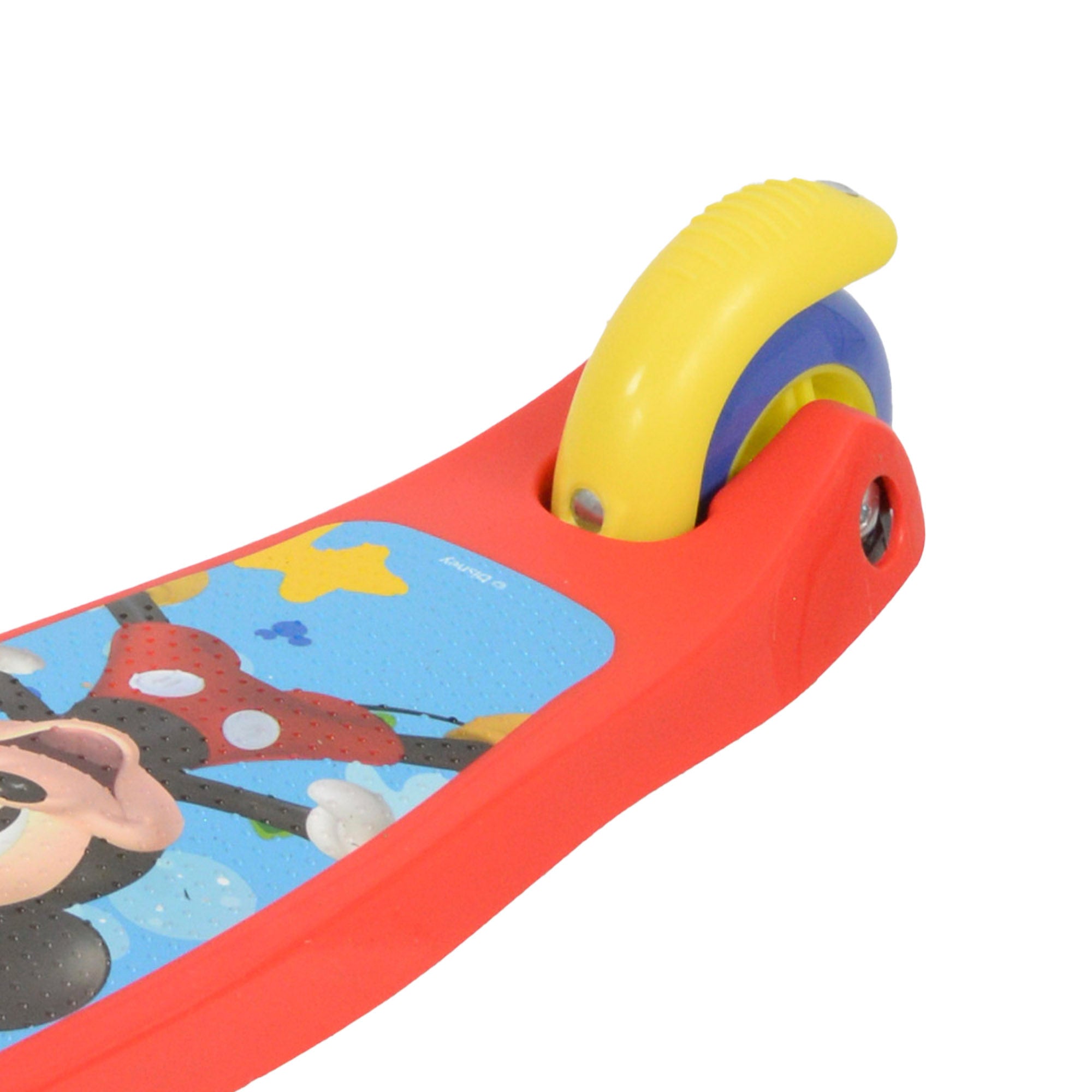 Trotinete Mickey Mouse de 3 rodas (máx. 20 kg) com luzes e travão