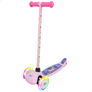 Trotinete Minnie Mouse de 3 rodas, capacidade máxima de 20 kg, com luzes e travão.