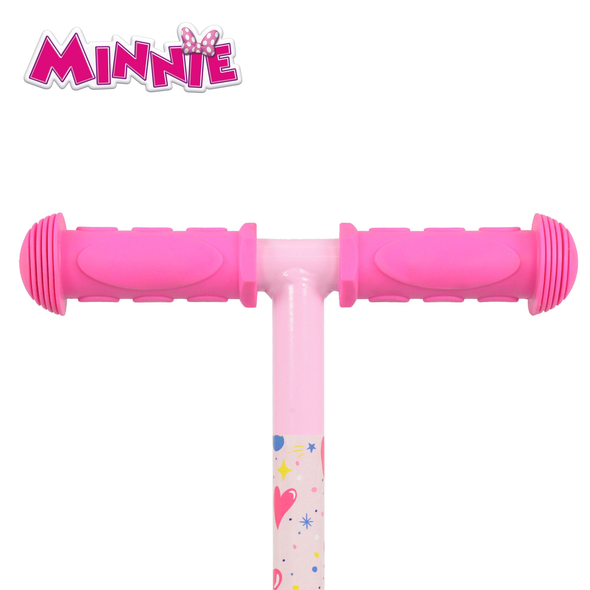 Trotinete Minnie Mouse de 3 rodas, capacidade máxima de 20 kg, com luzes e travão.