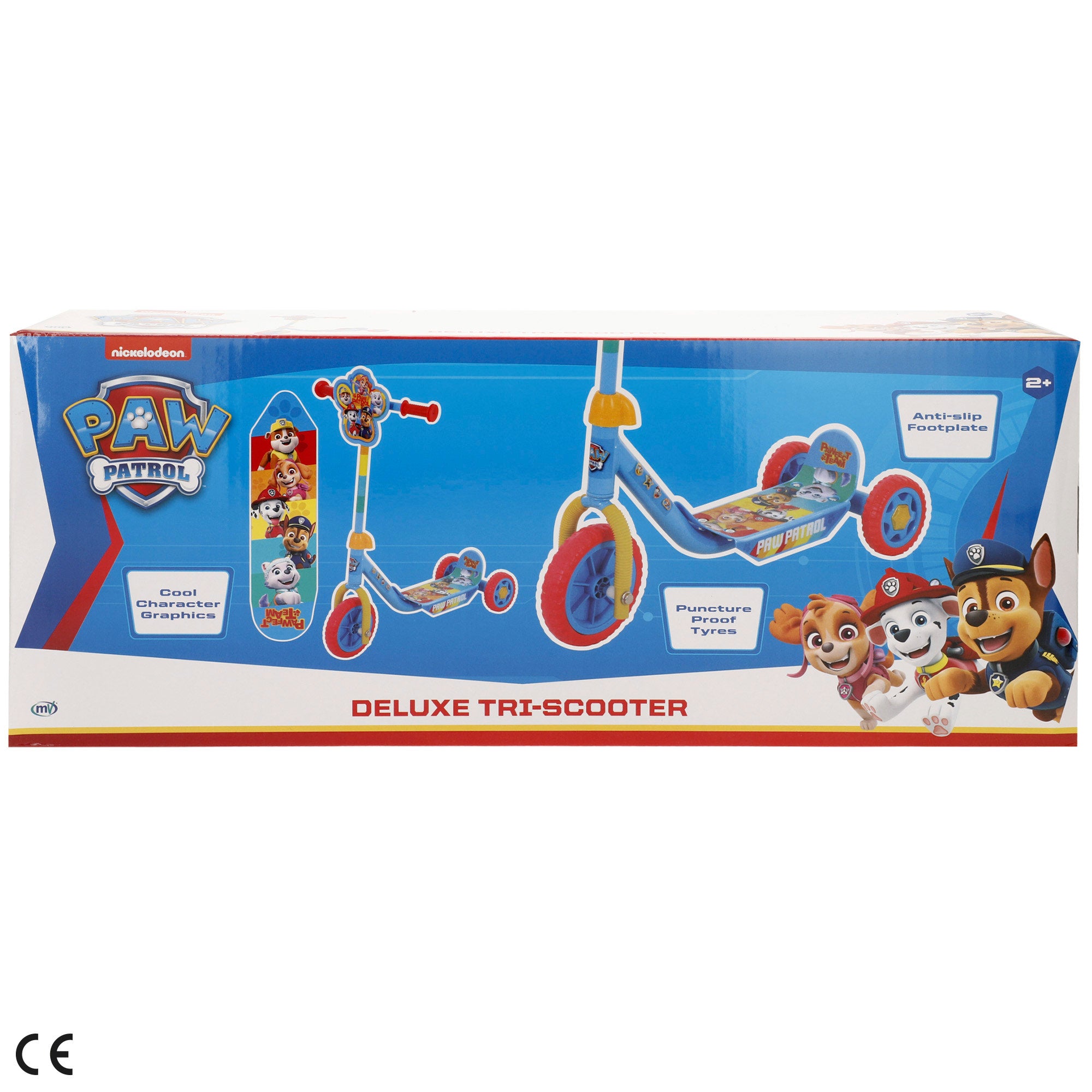 Trotinete de 3 rodas Patrulha Pata 58x36x65-70 cm máx. 20 kg