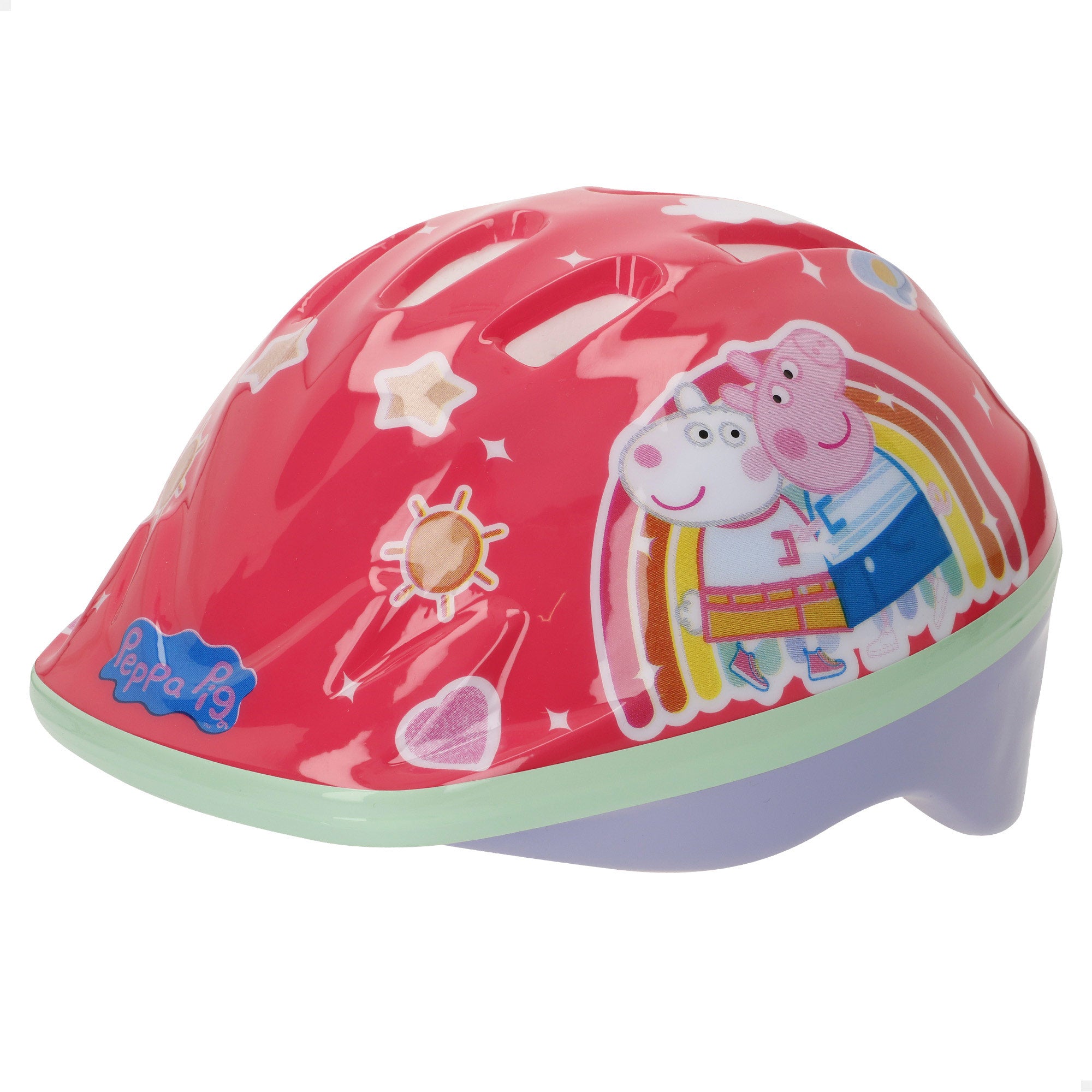Capacete infantil Peppa Pig, tamanhos 48-52 cm