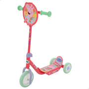 Trotinete Peppa Pig de 3 rodas, dimensões 58x36x65-70 cm, peso máximo 20 kg, a partir dos 2 anos.