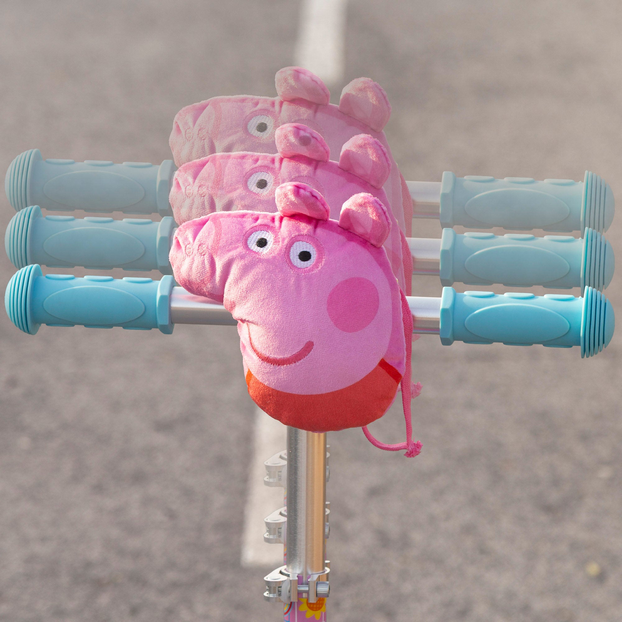 Trotinete infantil Peppa Pig de 3 rodas com bolso