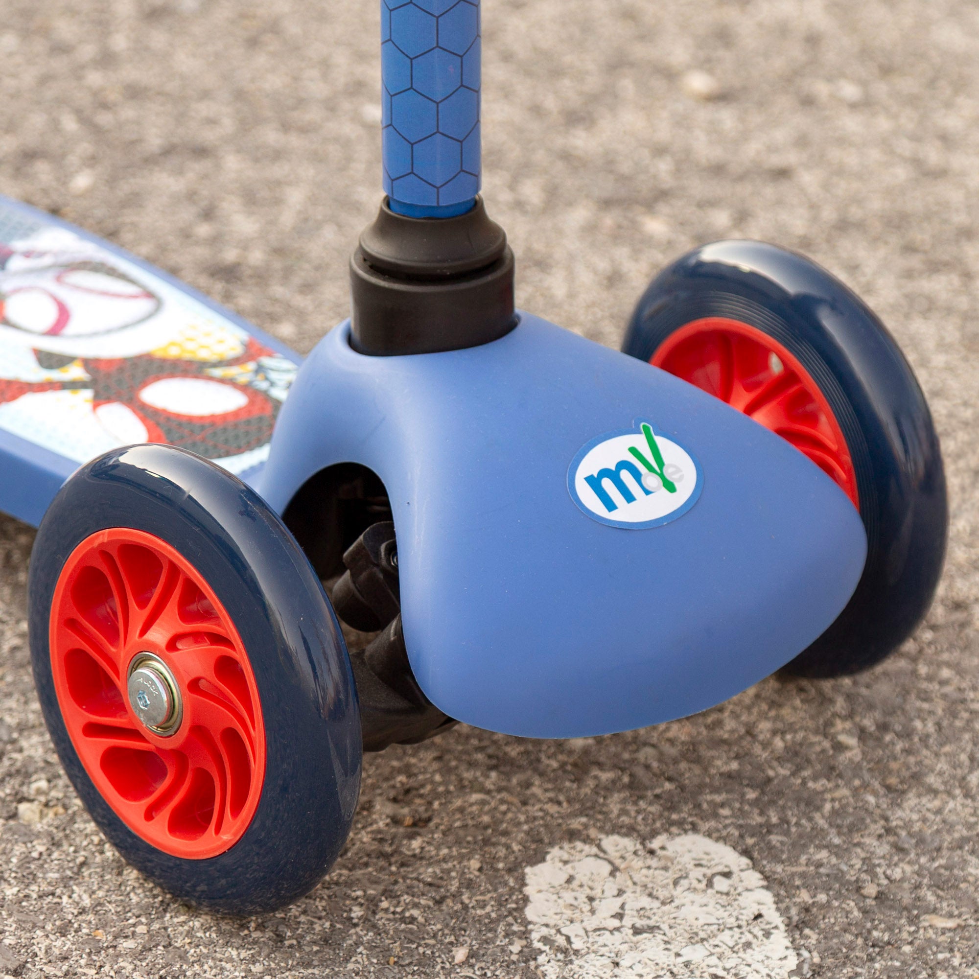 Trotinete infantil de 3 rodas do Homem-Aranha com bolso