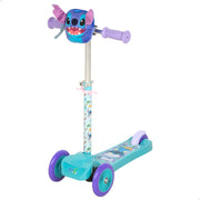 Trotinete infantil Stitch de 3 rodas com bolso frontal