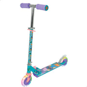 Trotinete dobrável Stitch com 2 rodas, capacidade máxima de 50 kg, com luzes e travão.