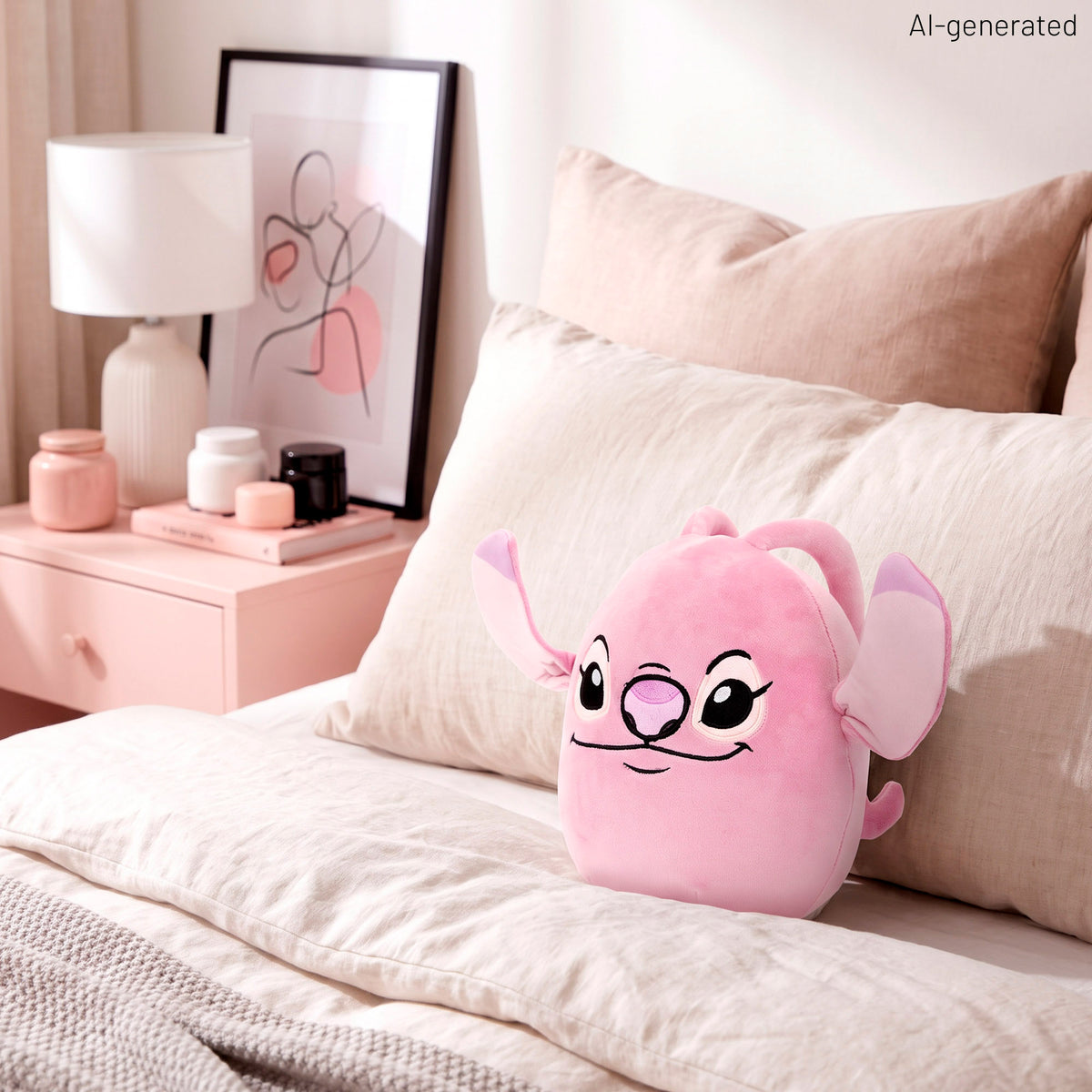 Almofada de peluche Stitch Angel 22 cm + 3 anos