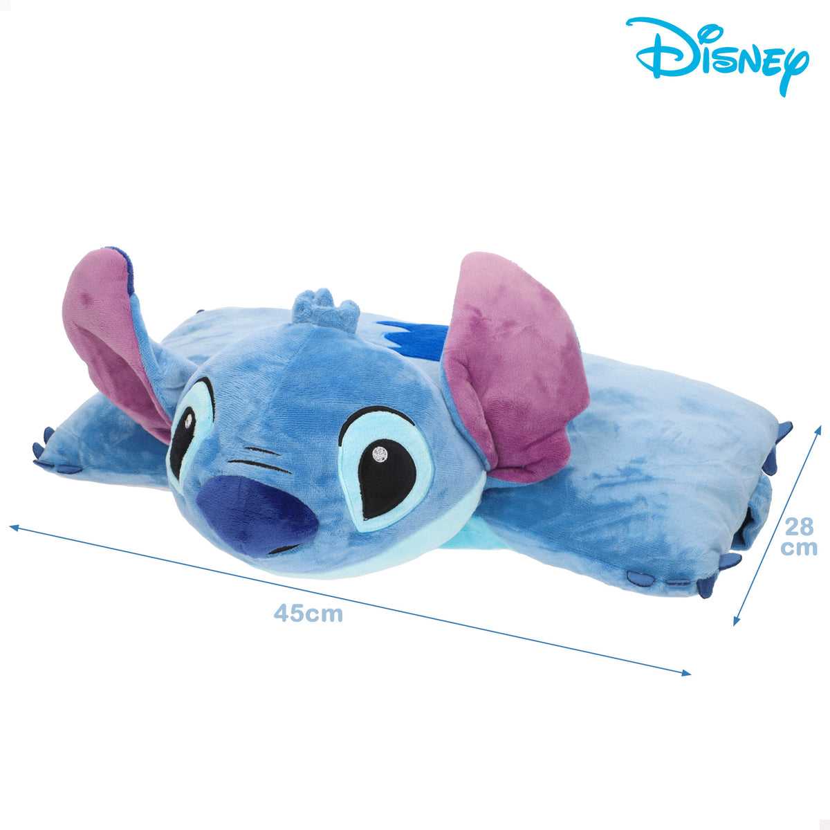 Almofada de peluche 2 em 1 Stitch suave e aveludada