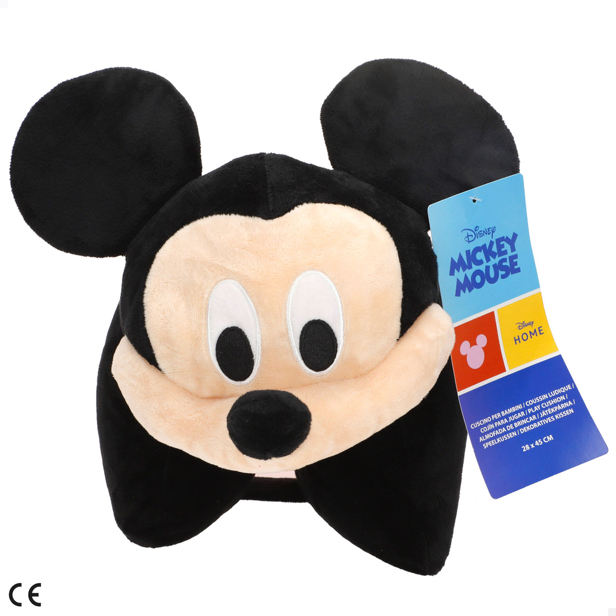 Almofada de peluche 2 em 1 Mickey suave e aveludada