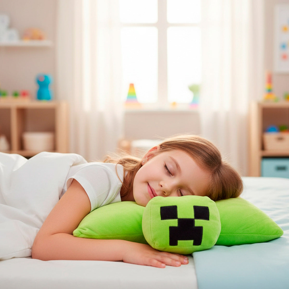 Peluche Minecraft 2 em 1 macio e aveludado