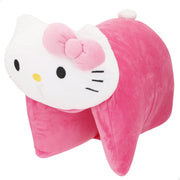 Almofada de peluche 2 em 1 Hello Kitty suave e aveludada