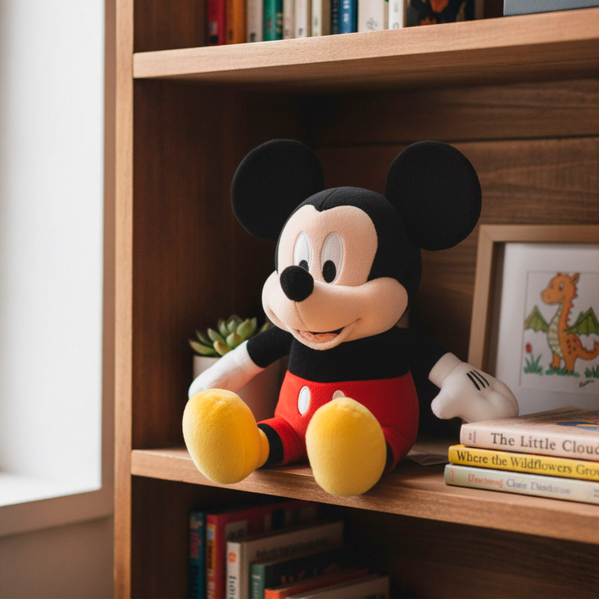 Mealheiro de peluche Mickey para crianças 20 cm