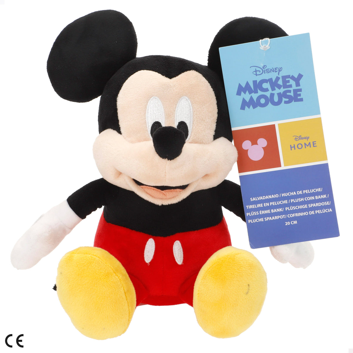 Mealheiro de peluche Mickey para crianças 20 cm