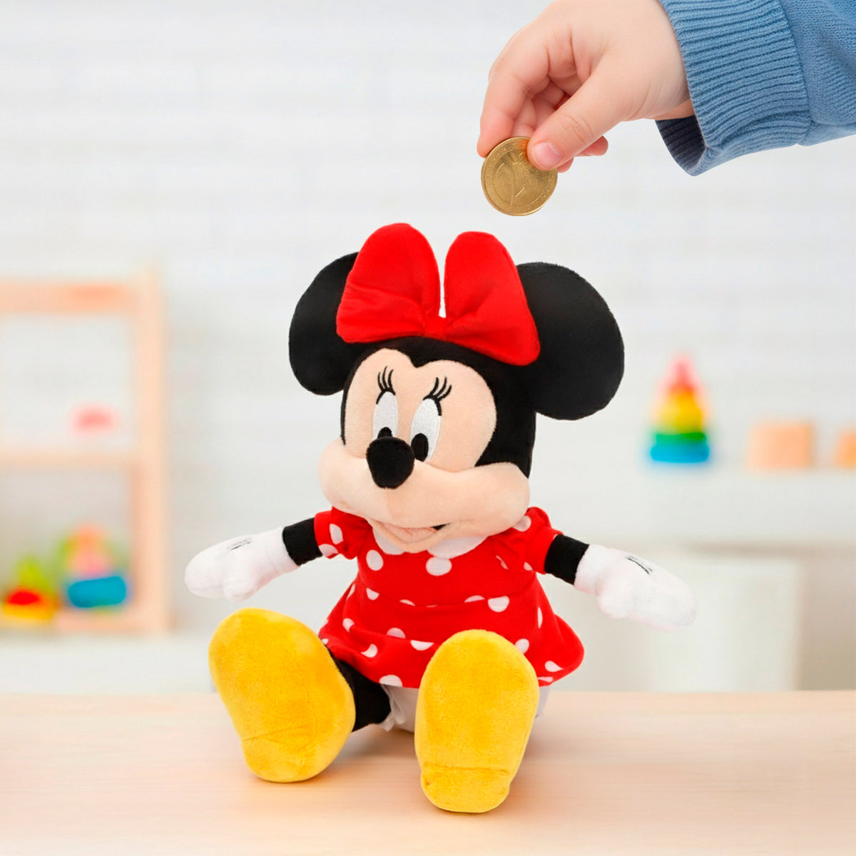 Mealheiro de peluche Minnie para crianças 20 cm