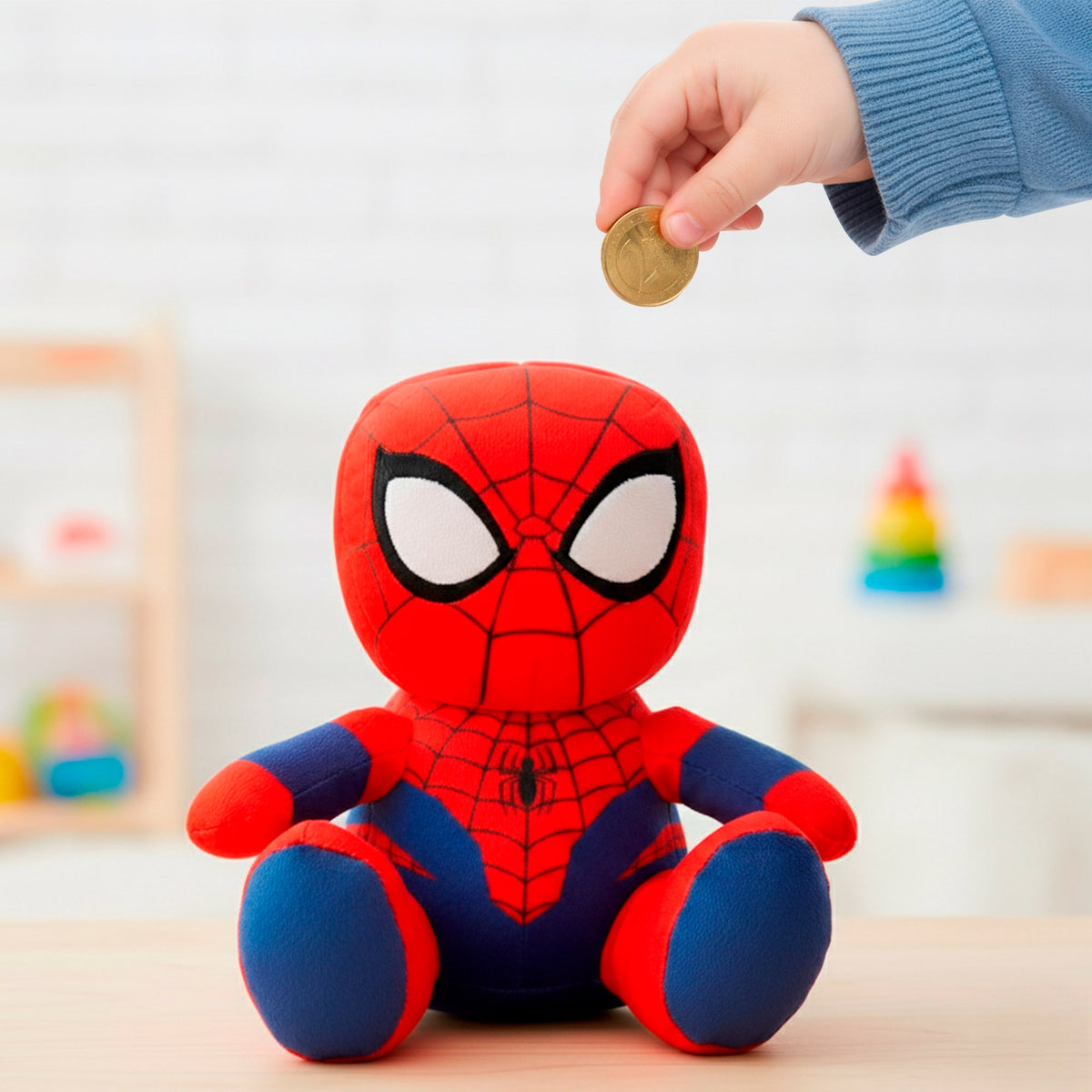Mealheiro de peluche do Spider-Man para crianças 20 cm