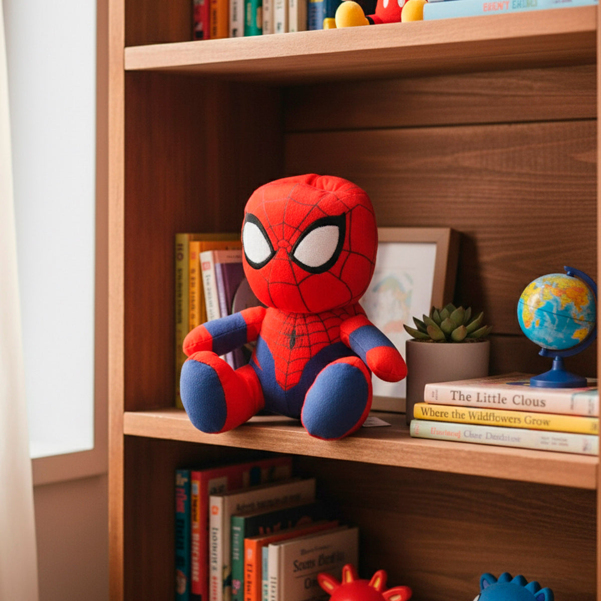 Mealheiro de peluche do Spider-Man para crianças 20 cm