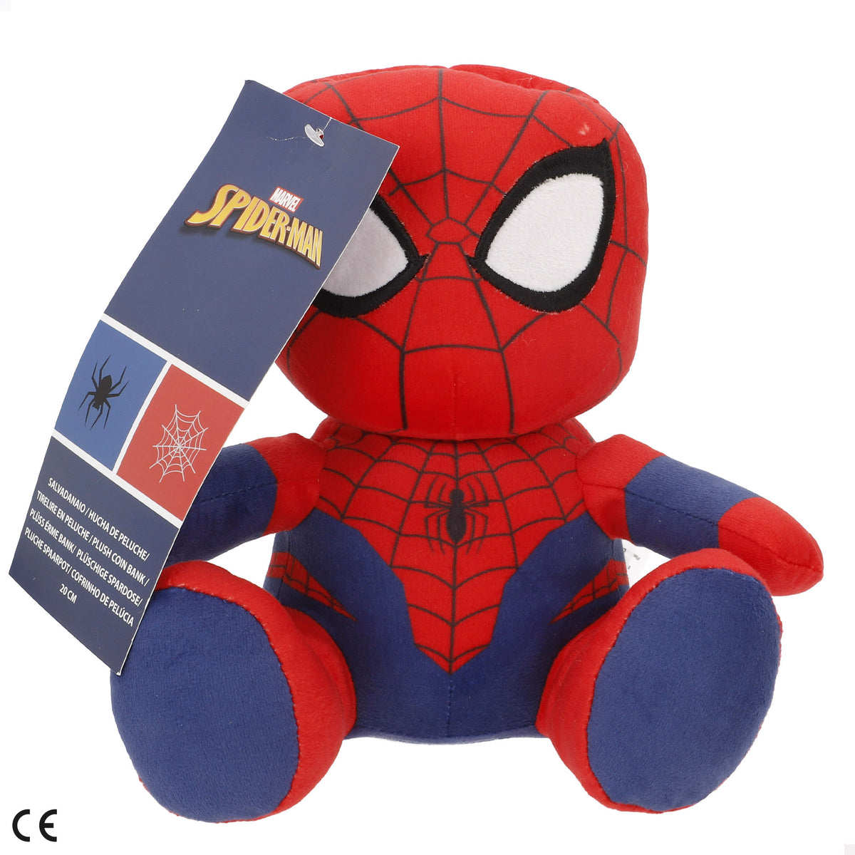 Mealheiro de peluche do Spider-Man para crianças 20 cm