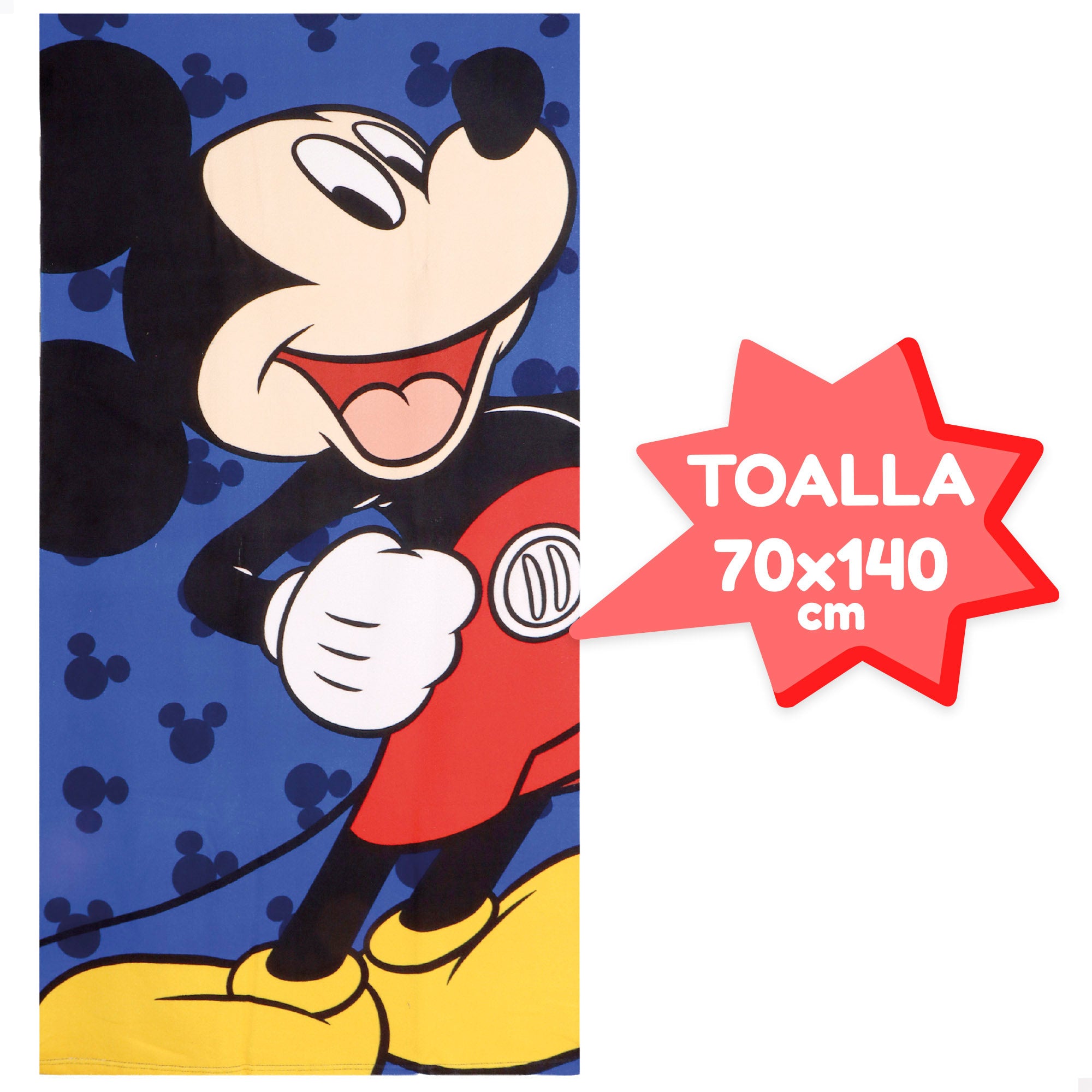 Mickey Conjunto cubo de praia com toalha, acessórios e saco