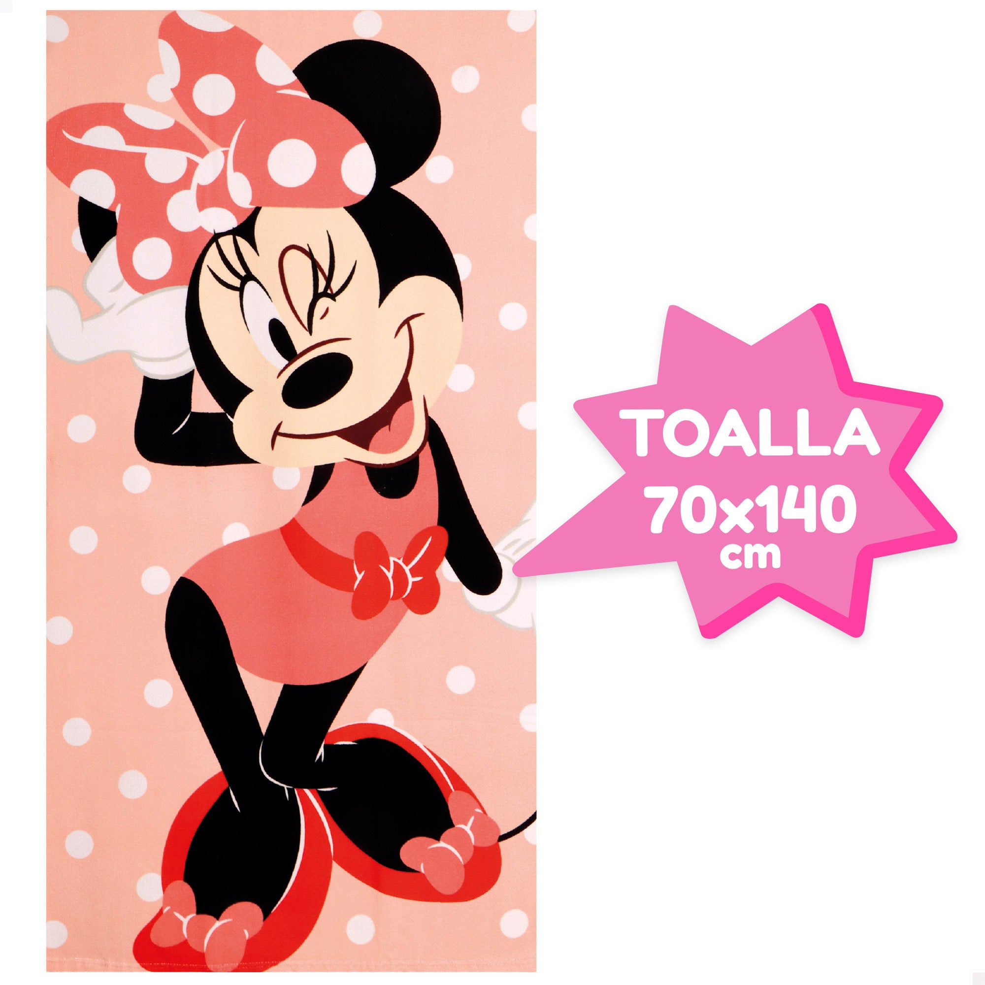 Minnie Set cubo de praia com toalha, acessórios e saco