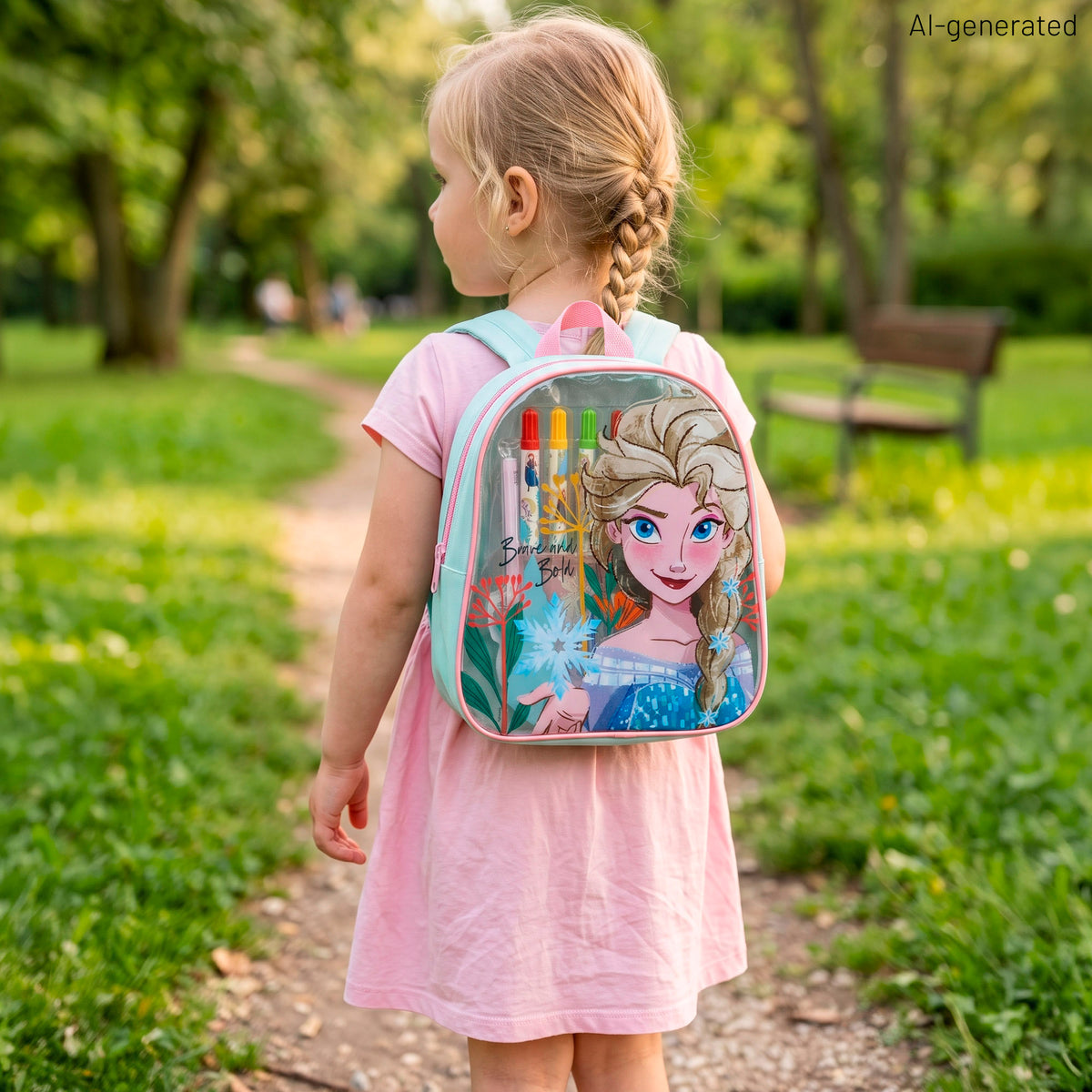 Frozen Set de dibujo con mochila