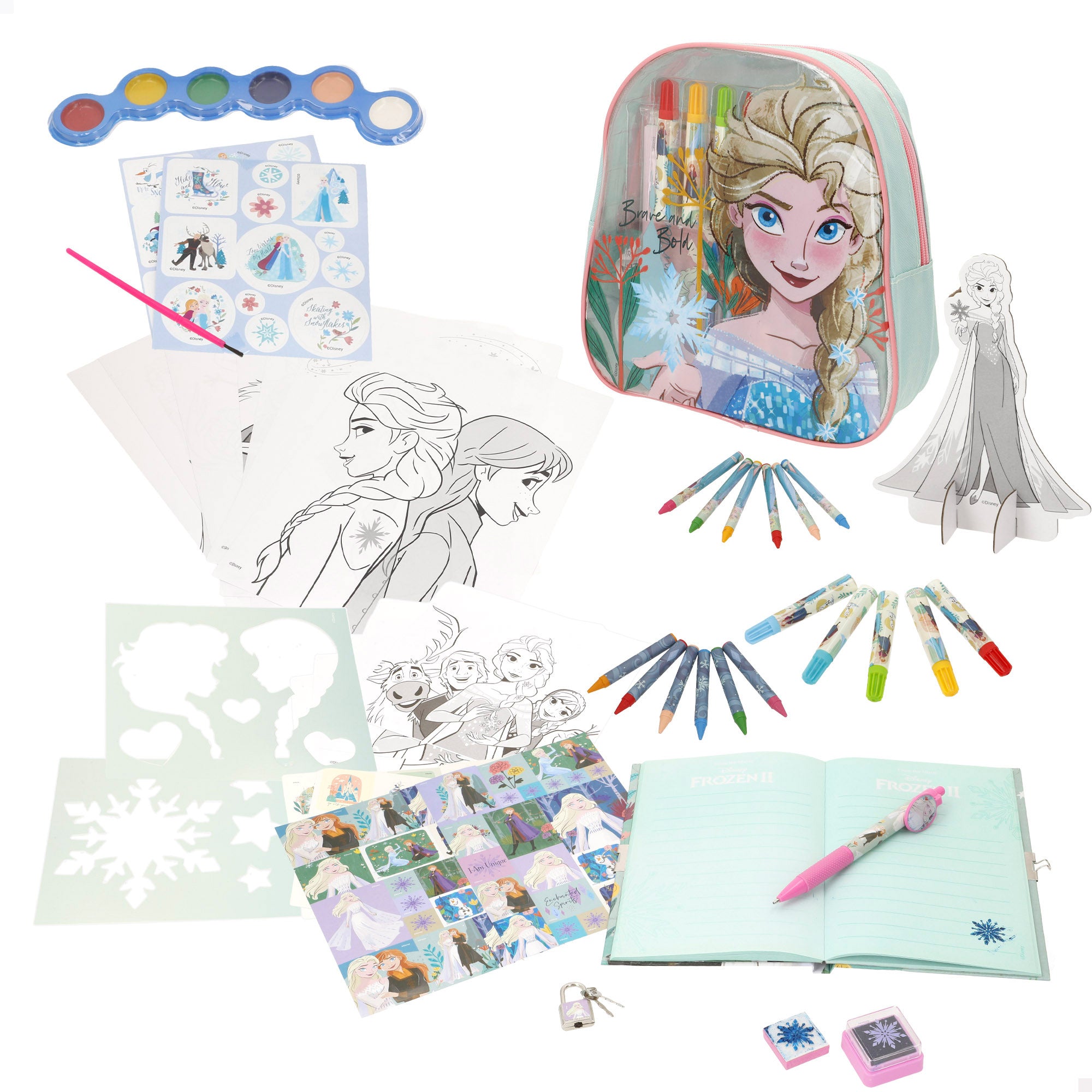 Frozen Estojo de Desenho 80 peças + 3 anos