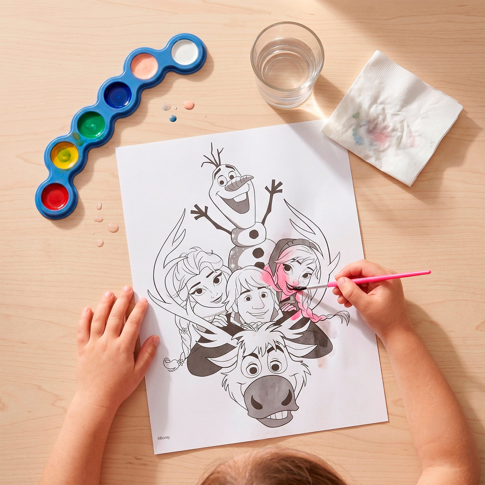 Frozen Estojo de Desenho 80 peças + 3 anos