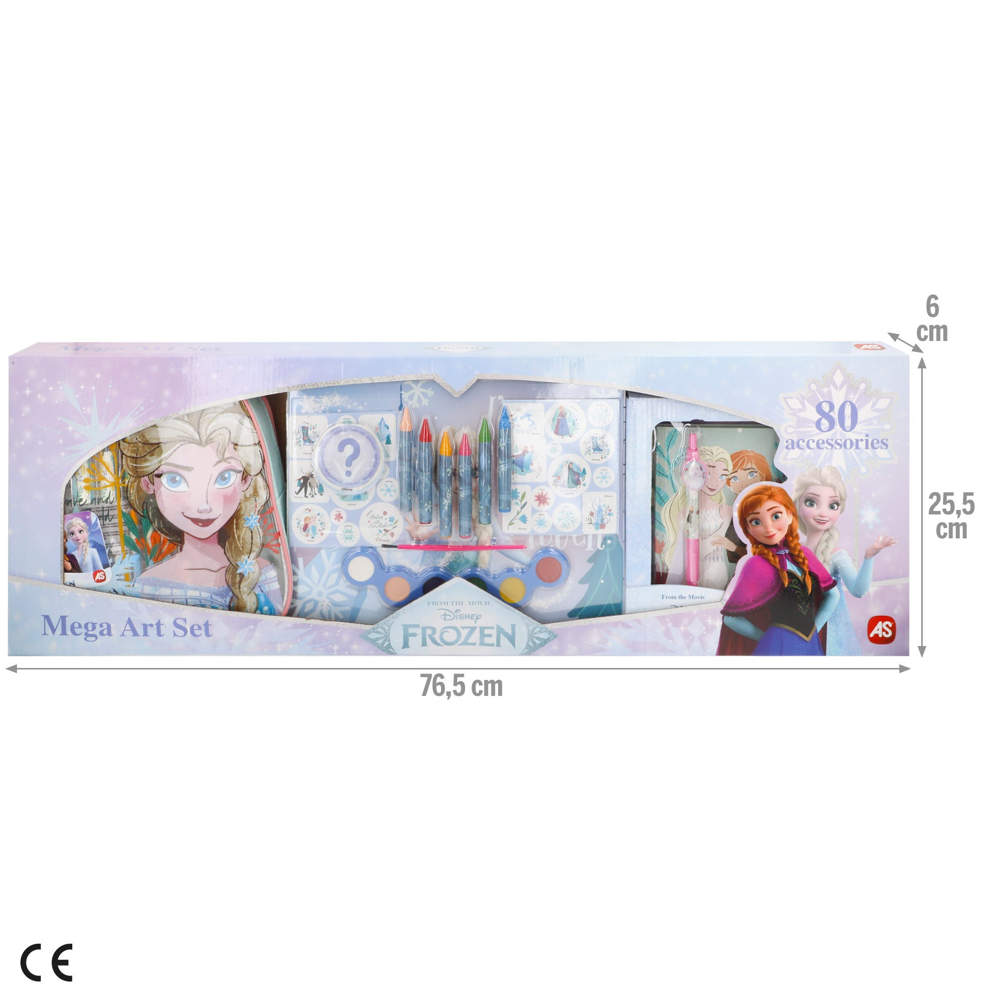 Frozen Estojo de Desenho 80 peças + 3 anos