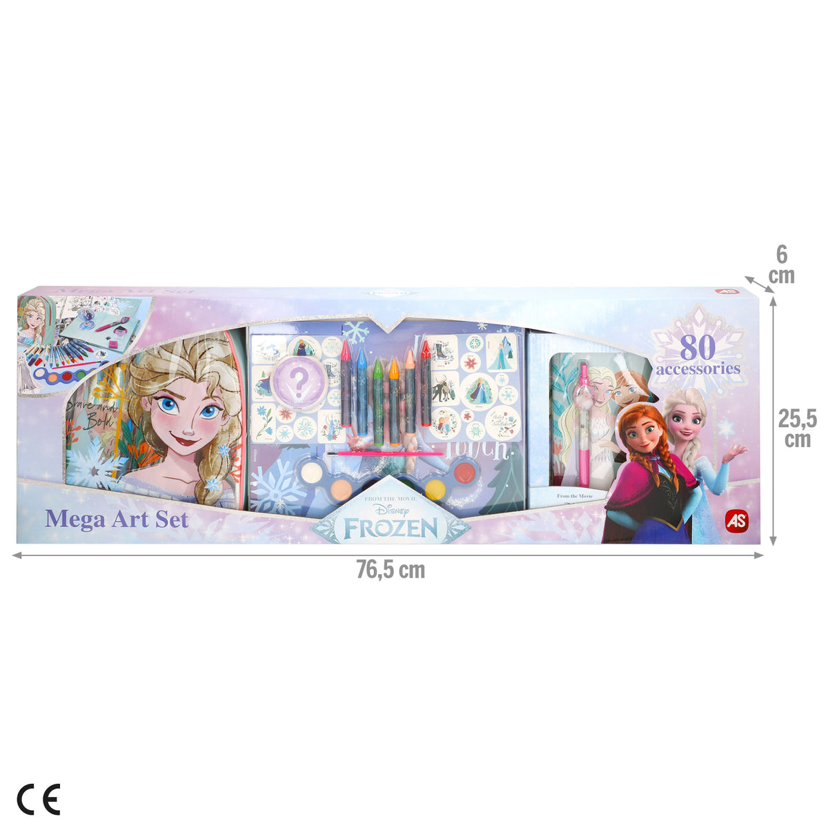 Frozen Estojo de Desenho 80 peças + 3 anos