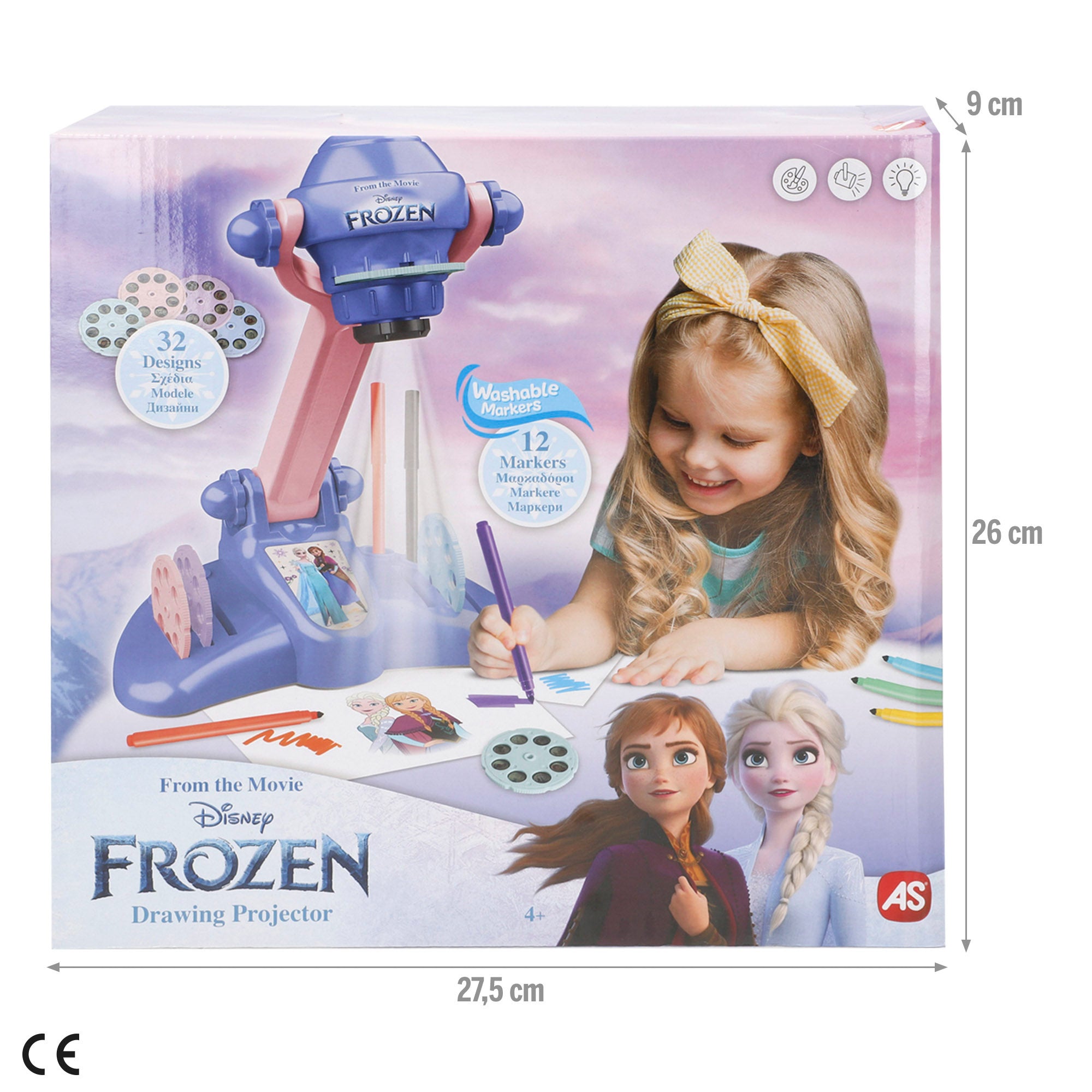 Projetor de Desenho Frozen + 4 anos