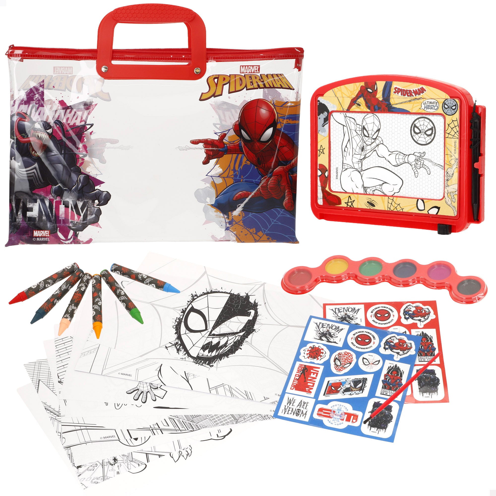 Homem-Aranha Conjunto de desenho com acessórios +3 anos