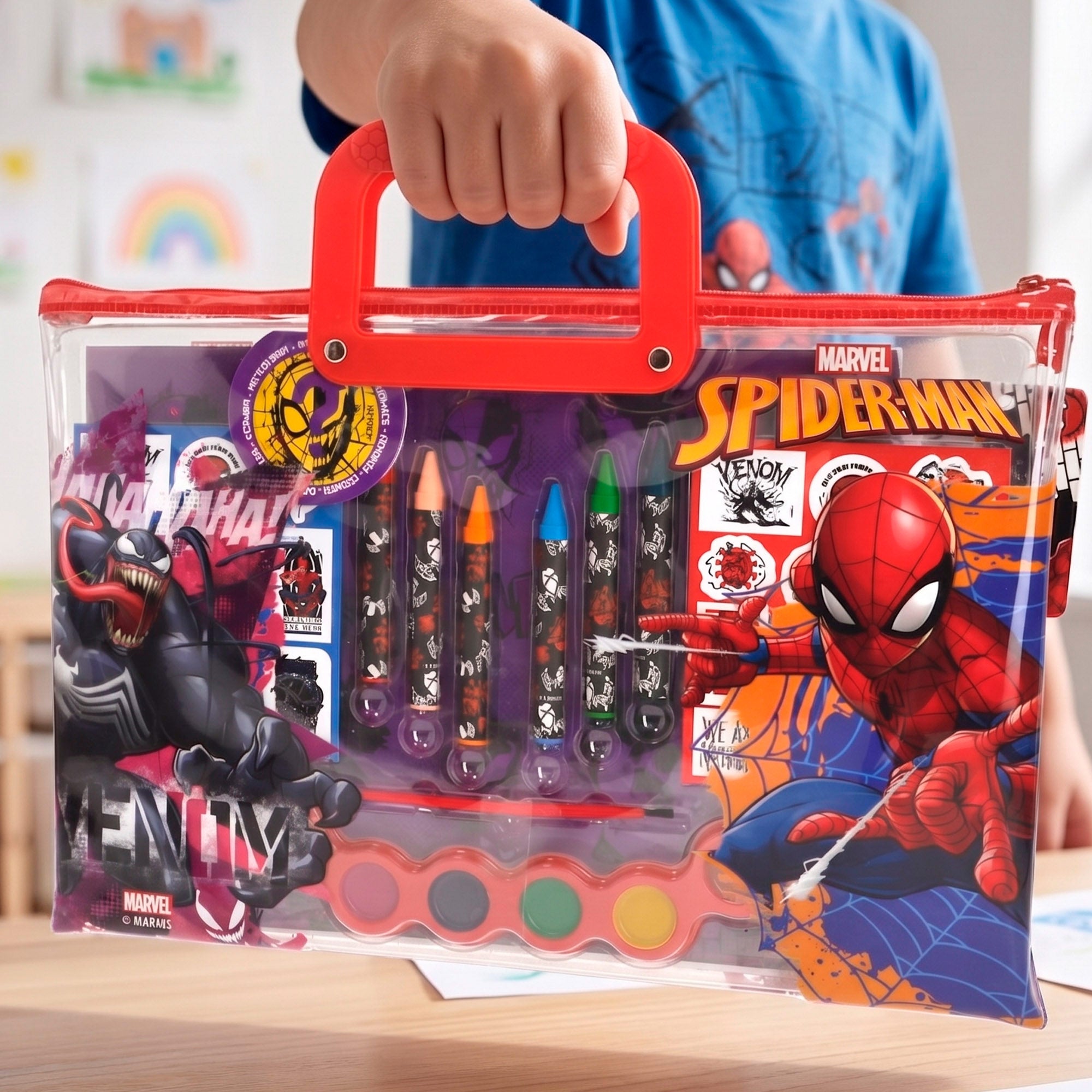 Homem-Aranha Conjunto de desenho com acessórios +3 anos