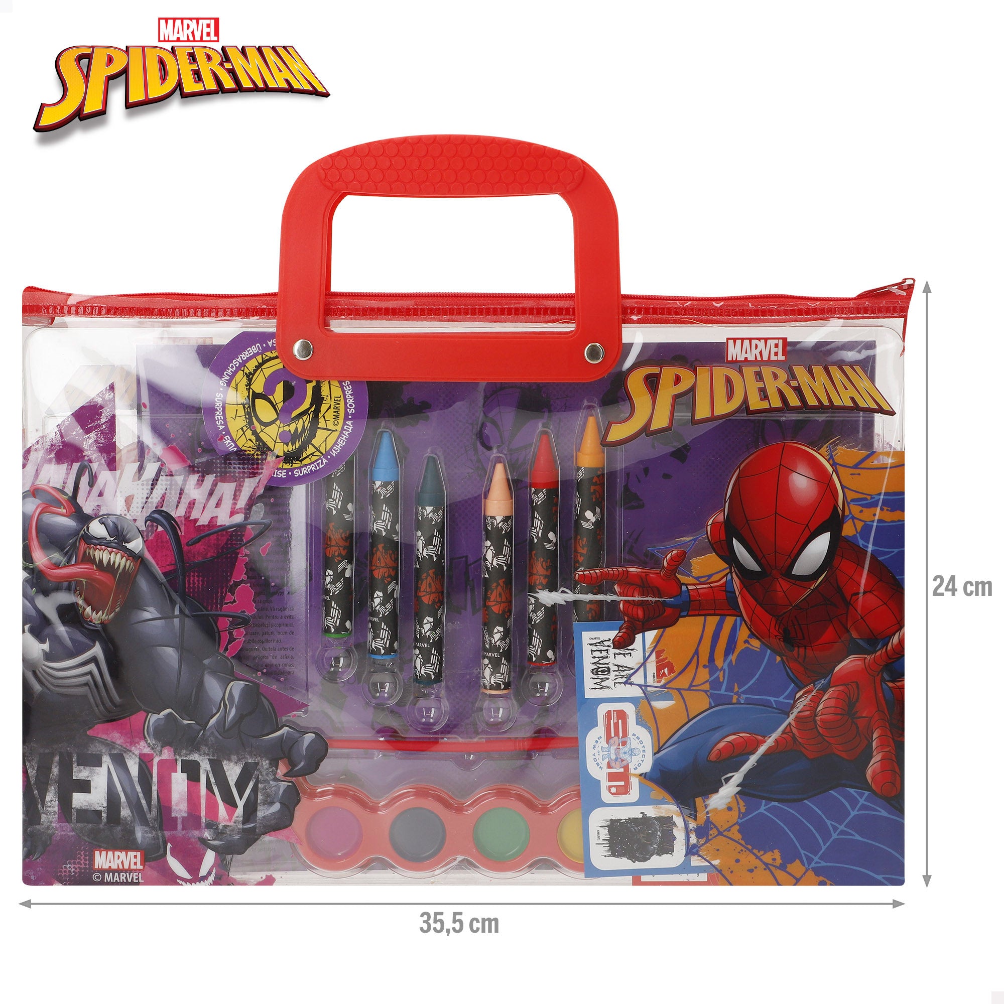 Homem-Aranha Conjunto de desenho com acessórios +3 anos