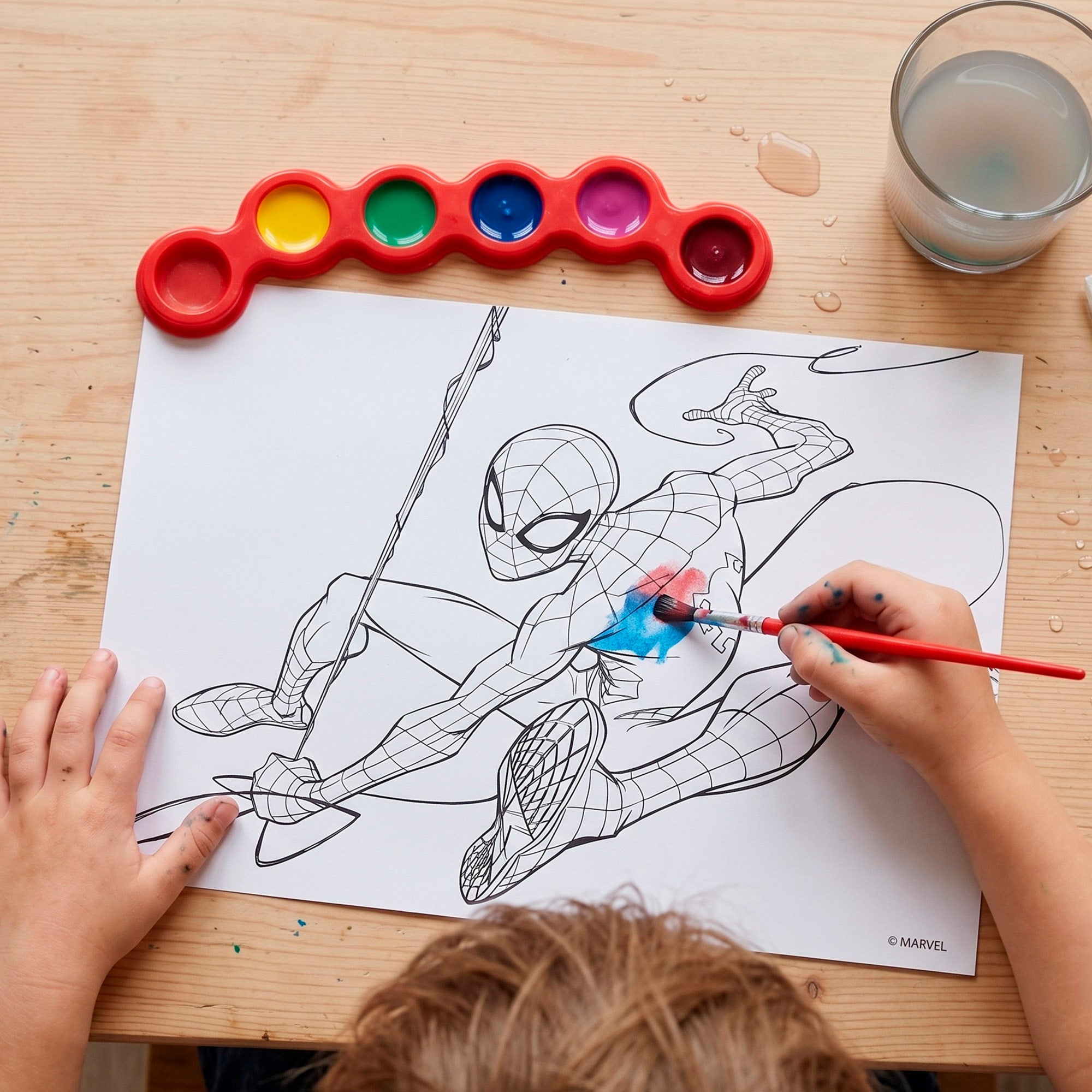Homem-Aranha Conjunto de desenho com acessórios +3 anos