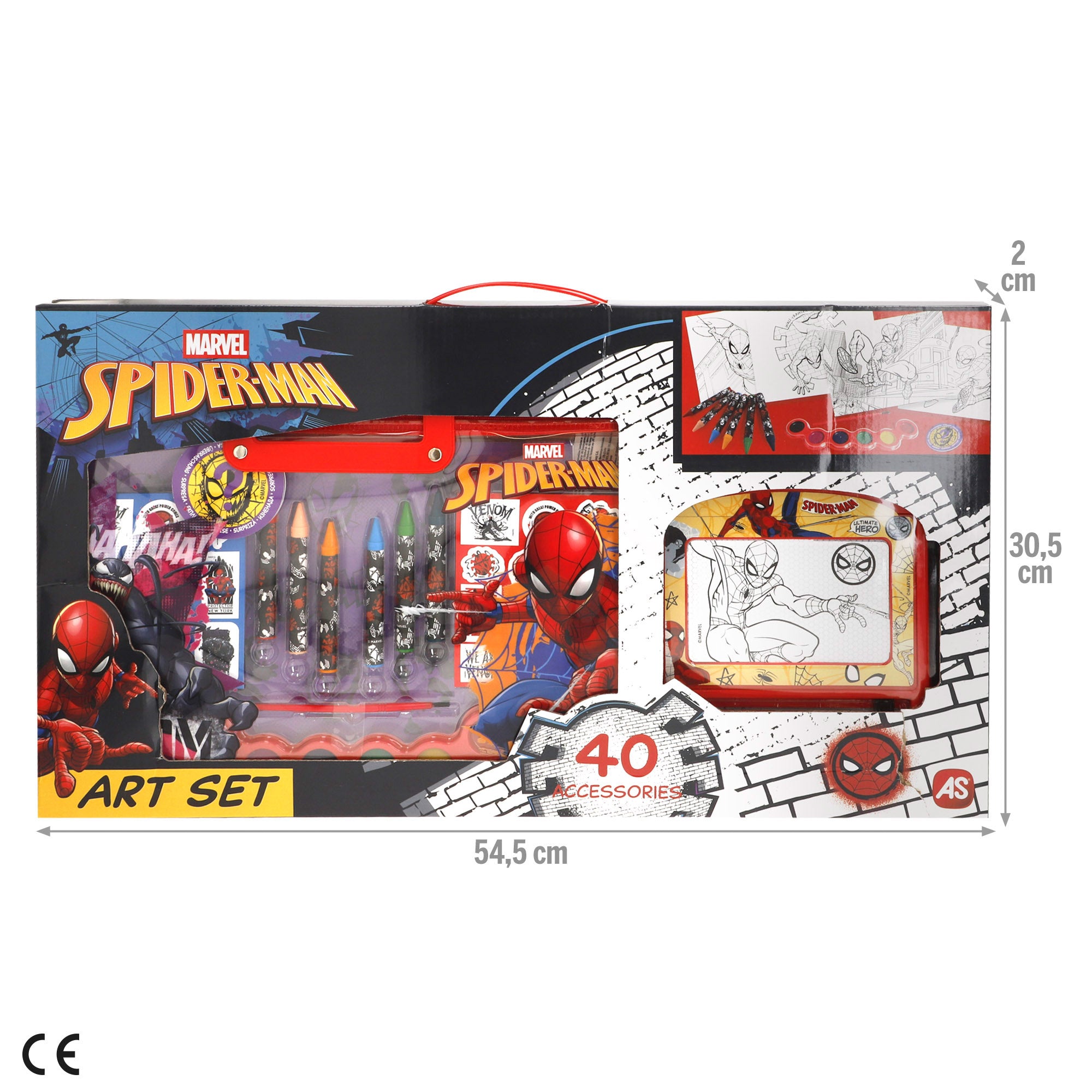 Homem-Aranha Conjunto de desenho com acessórios +3 anos