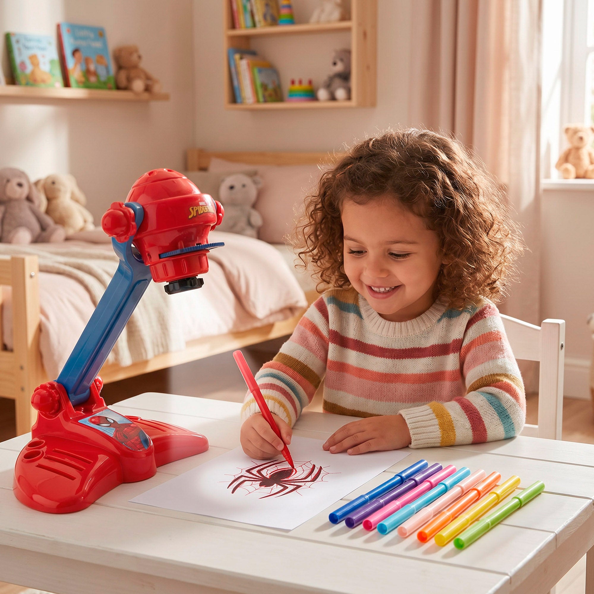 Homem-Aranha Projetor de desenho + 4 anos