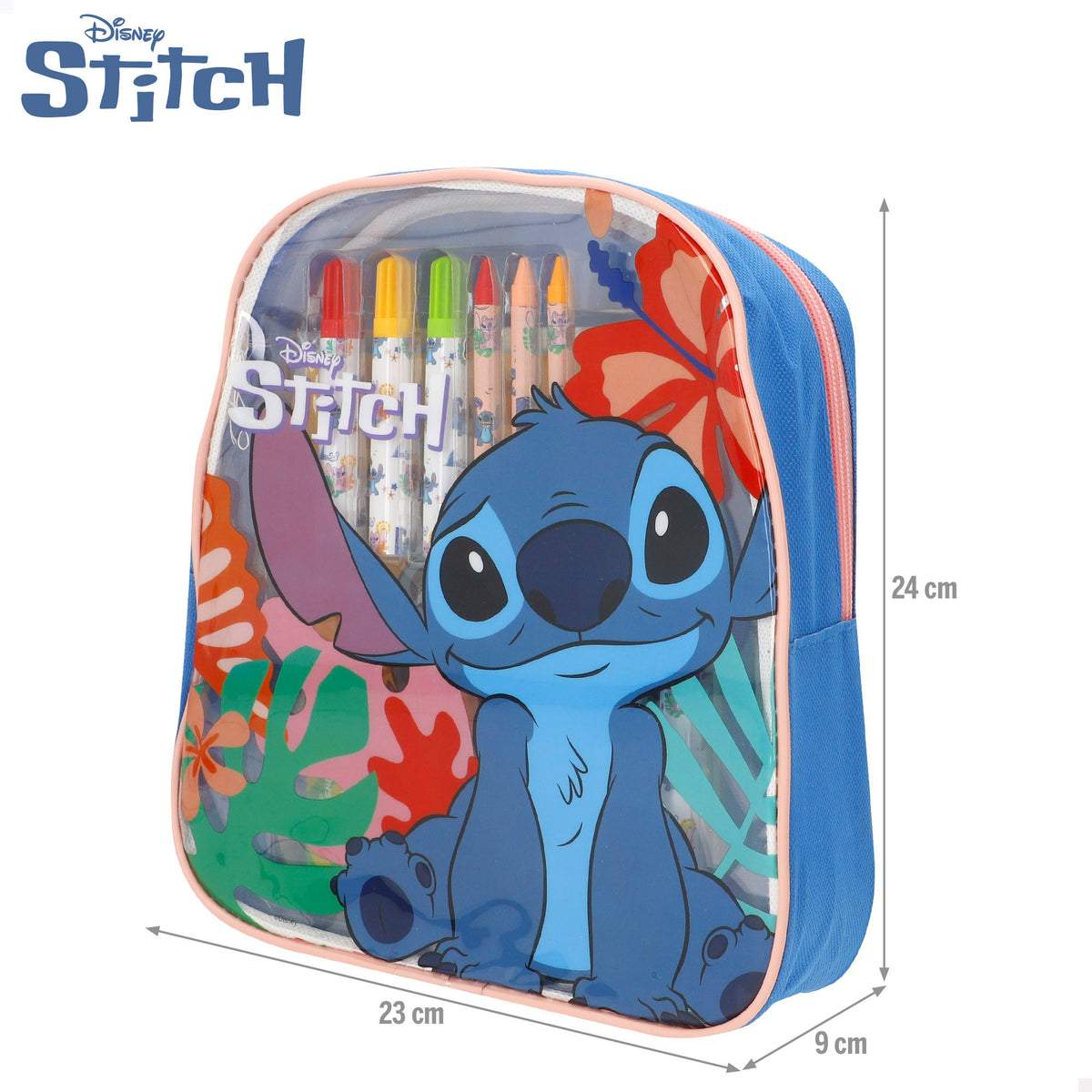 Stitch Mega set de dibujo con mochila 80 piezas
