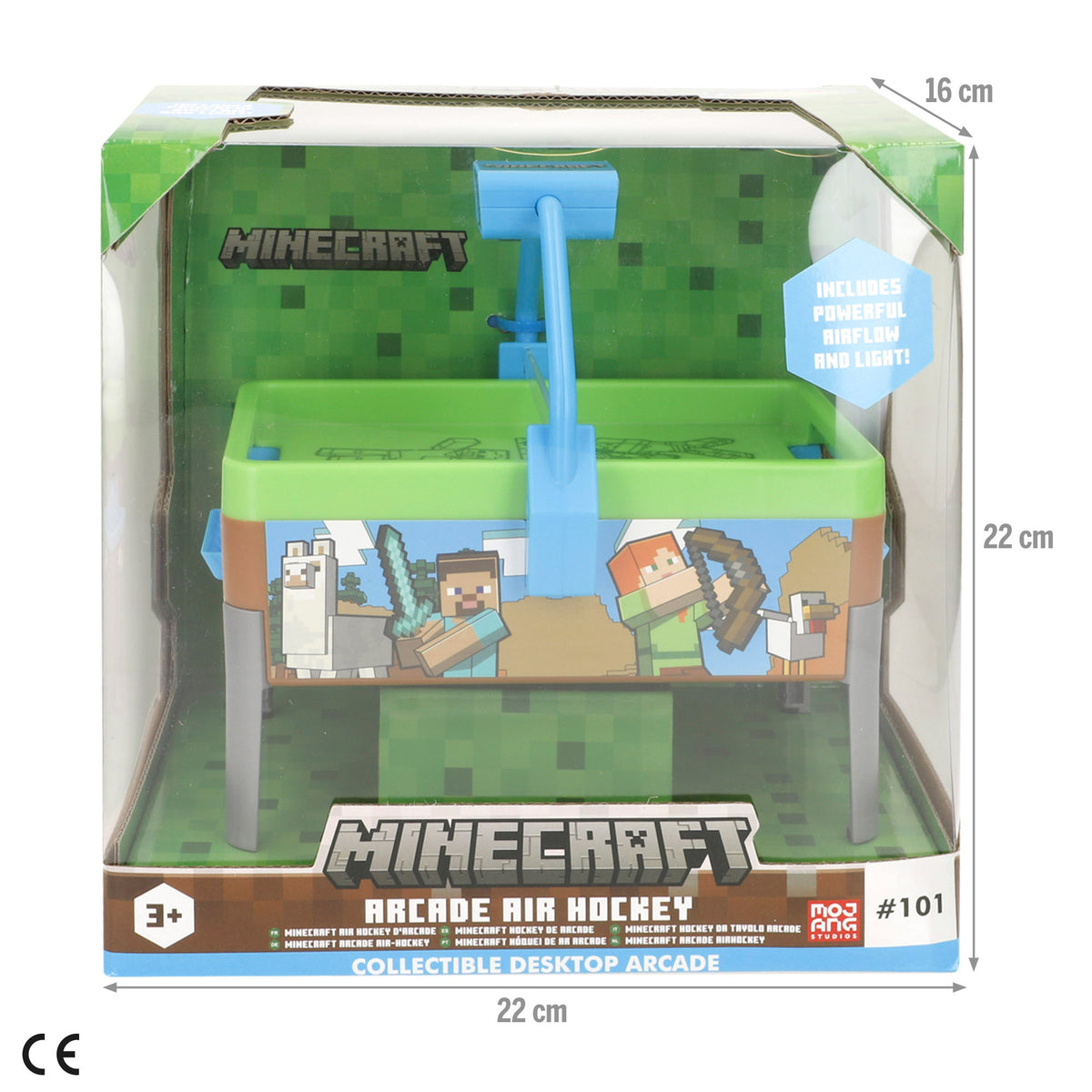 Mini hóquei de mesa Minecraft + 3 anos
