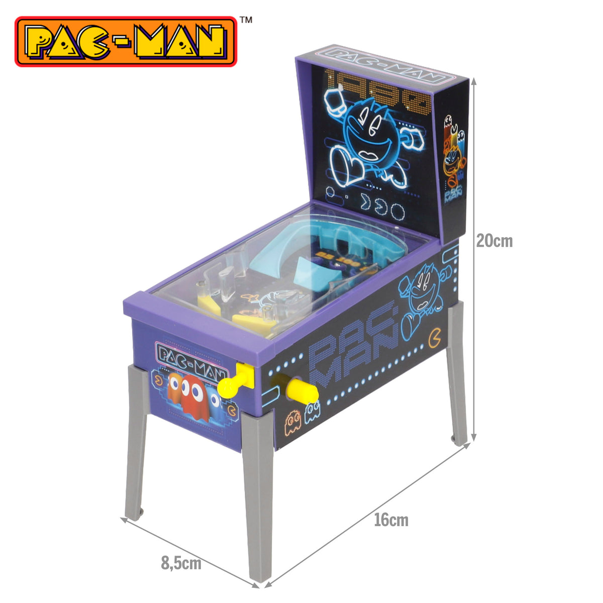 Mini pinball arcade Pac-Man néon + 3 anos