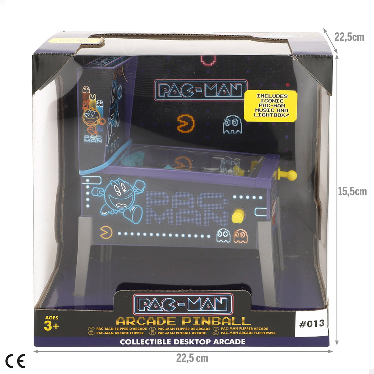 Mini pinball arcade Pac-Man néon + 3 anos