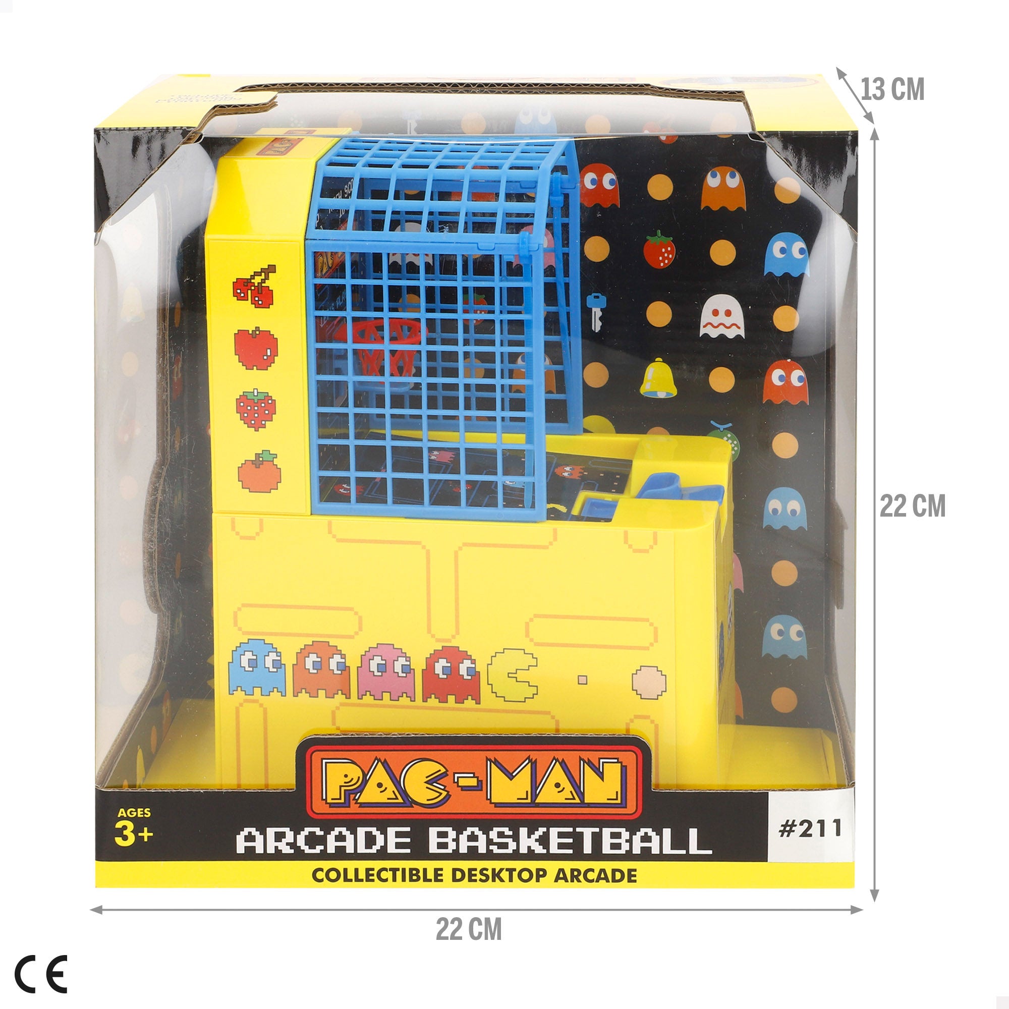 Pac-Man Jogo basquetebol arcade de mesa + 3 anos