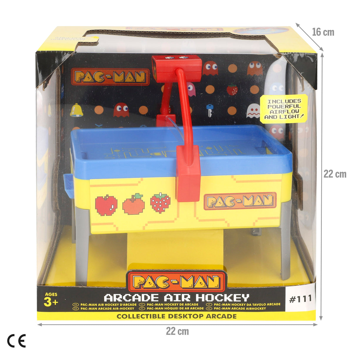 PAC-MAN Mini hóquei em mesa + 3 anos