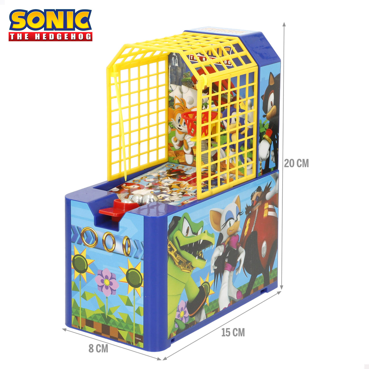 Jogo de basquetebol arcade de mesa Sonic + 3 anos