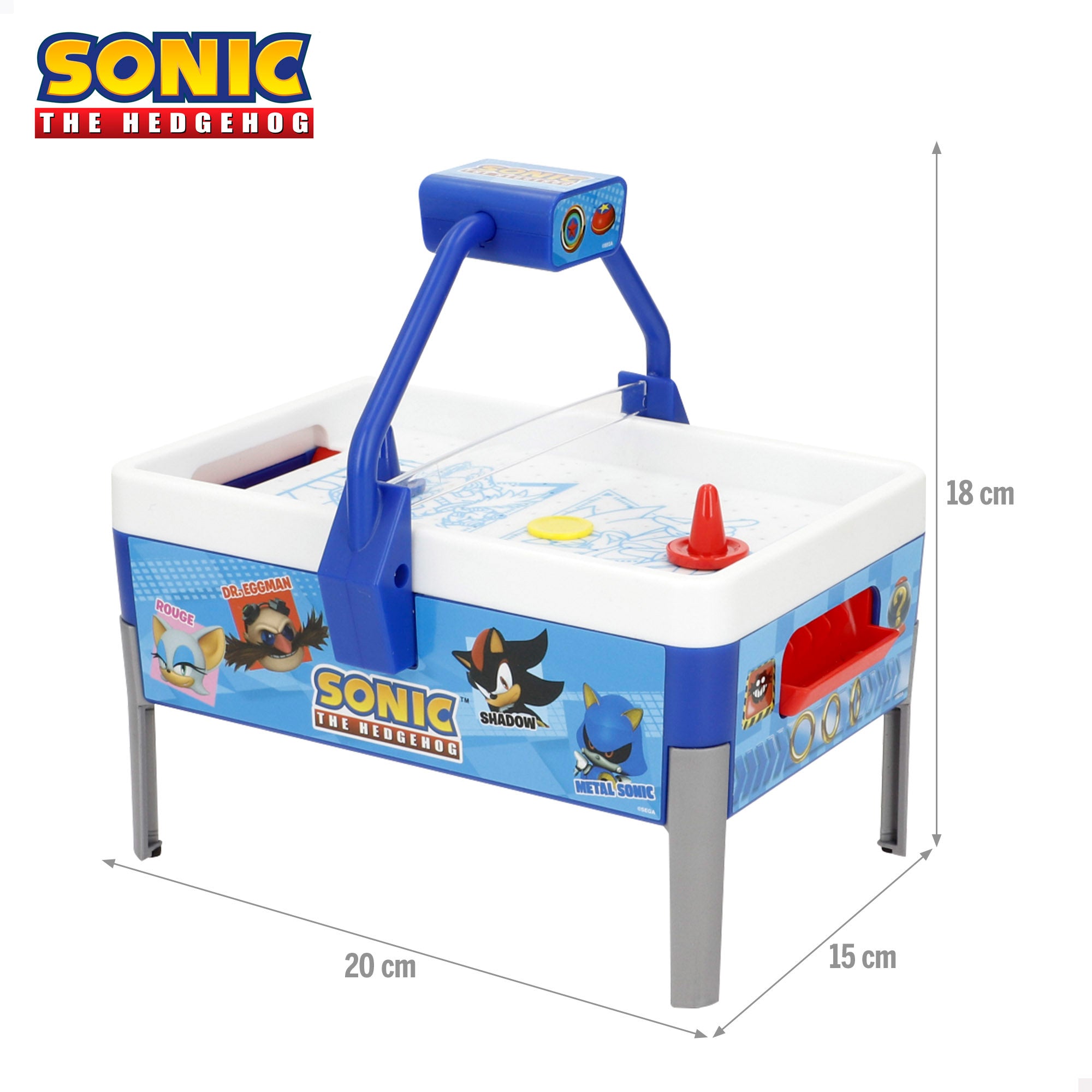 Arcada de air hockey Sonic Mini 15x20x18 cm