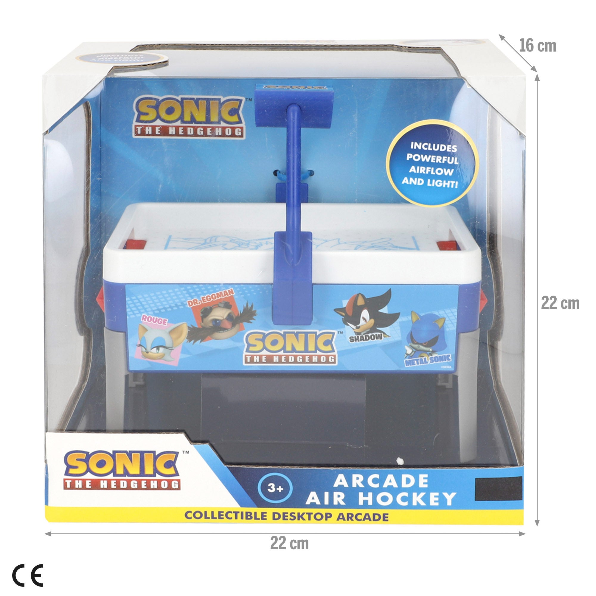 Arcada de air hockey Sonic Mini 15x20x18 cm