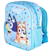 Mochila pré-escolar 3D Bluey + 3 anos