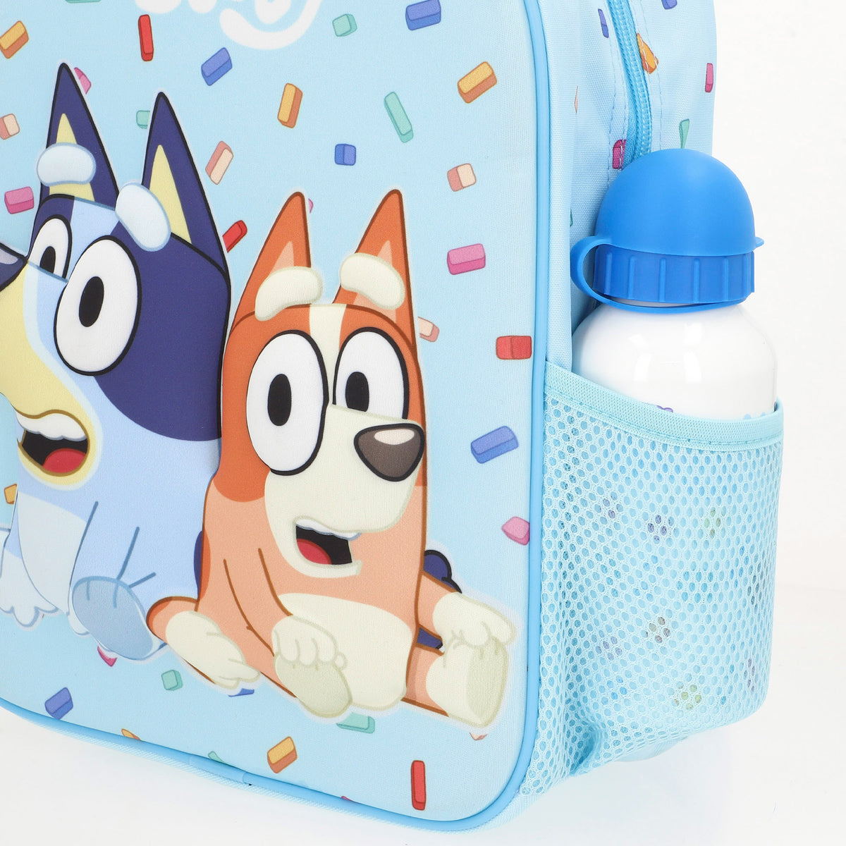 Mochila pré-escolar 3D Bluey + 3 anos
