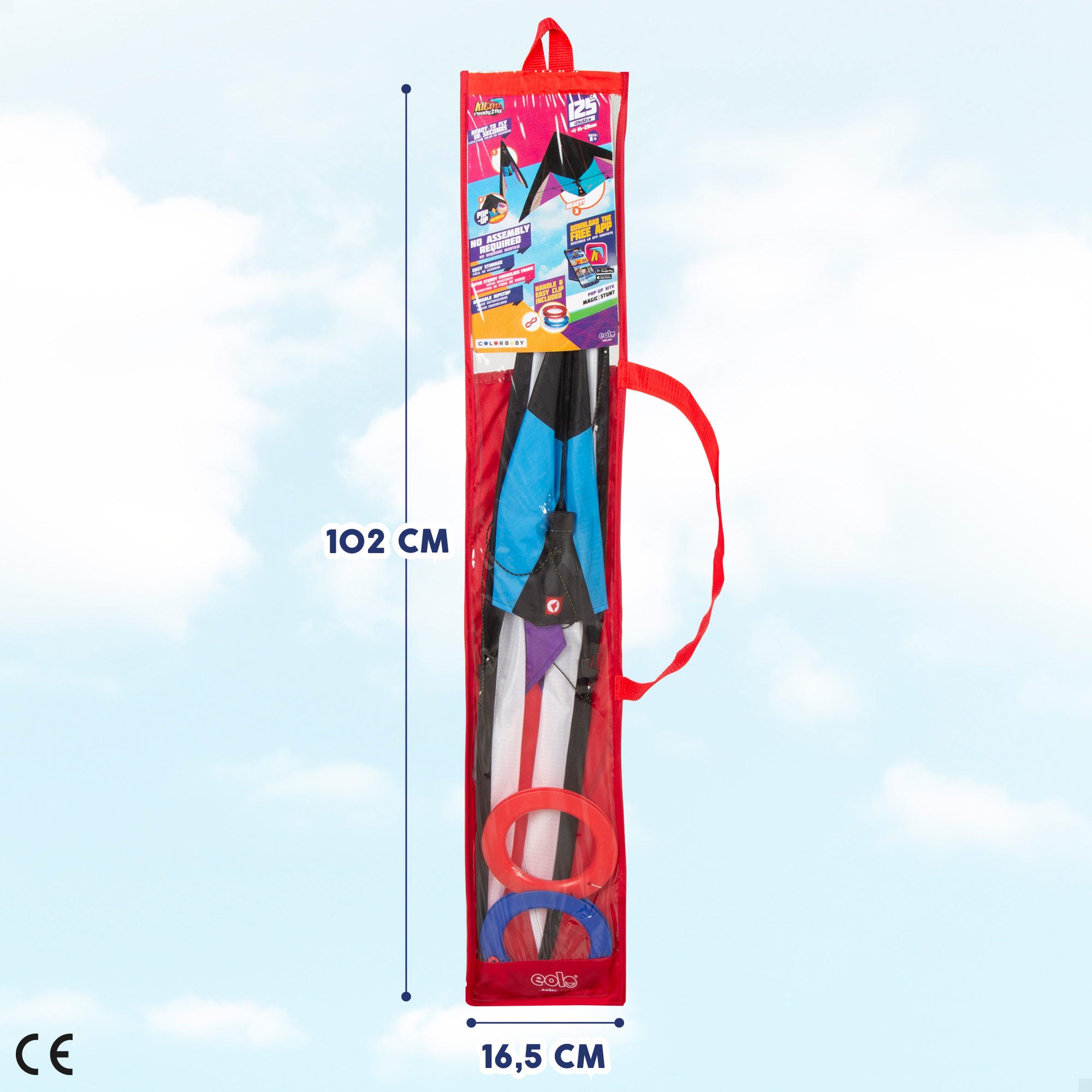Pipa acrobática pop-up roxa e branca CB Toys